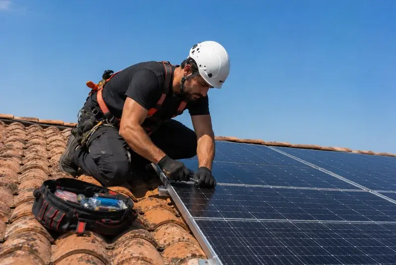 Maintenance et monitoring de panneaux solaires à Boussay